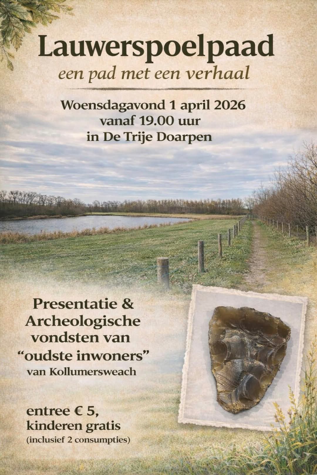 Lauwerspoelpaad een pad met een verhaal.